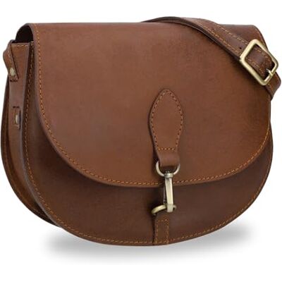 Gusti Leder Gusti Cuir Sac à main Wiebke Sac Bandoulière Femme en Cuir de Vachette, Fermeture Magnétique et Boucle, Bandoulière Réglable, Design Classique et Élégant, Marron - Publicité Gusti Leder Gusti Cuir Sac à main Wiebke Sac Bandoulière Femme en Cuir de Vachette, Fermeture Magnétique et Boucle, Bandoulière Réglable, Design Classique et Élégant, Marron - Publicité
