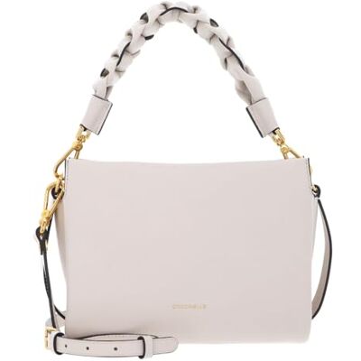 Coccinelle Cuir sac à épaule bandoulière Boheme Grana Double Crossbody Double Grainy Leather Lambskin White/Laurel Green écru - Publicité Coccinelle Cuir sac à épaule bandoulière Boheme Grana Double Crossbody Double Grainy Leather Lambskin White/Laurel Green écru - Publicité
