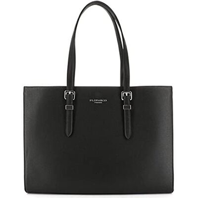 flora & co Flora&co Sac à Main Femme Similicuir Grainé Cabas Fourre-tout Rigide Documents A4 Sac Cours Lycée Travail Ville Porté Epaule Classique Elégant Noir - Publicité flora & co Flora&co Sac à Main Femme Similicuir Grainé Cabas Fourre-tout Rigide Documents A4 Sac Cours Lycée Travail Ville Porté Epaule Classique Elégant Noir - Publicité
