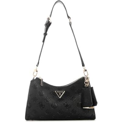 Guess sac à épaule Cresidia II Top Zip Shoulder Bag Black noir - Publicité Guess sac à épaule Cresidia II Top Zip Shoulder Bag Black noir - Publicité