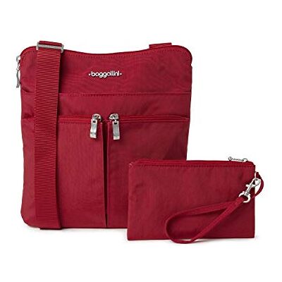 Baggallini Horizon Crossbody Bags for Women 10x10.5 Lightweight Water-Resistant Nylon RFID Purse Handbag W/Wristlet Included, Sac à bandoulière Convertible Mixte, Vert Pomme, Taille Unique - Publicité Baggallini Horizon Crossbody Bags for Women 10x10.5 Lightweight Water-Resistant Nylon RFID Purse Handbag W/Wristlet Included, Sac à bandoulière Convertible Mixte, Vert Pomme, Taille Unique - Publicité