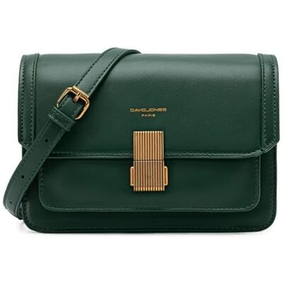 David Jones Petit Sac Bandoulière Femme Sac à Main Porté Epaule Simili Cuir PU Rigide Pochette à Rabat Sacoche Besace Ville Soirée Shopping Téléphone Mode Elégant Tendance Chic Vert - Publicité David Jones Petit Sac Bandoulière Femme Sac à Main Porté Epaule Simili Cuir PU Rigide Pochette à Rabat Sacoche Besace Ville Soirée Shopping Téléphone Mode Elégant Tendance Chic Vert - Publicité