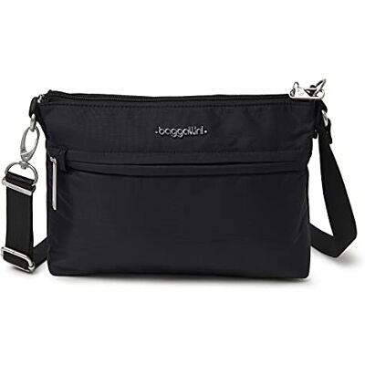 Baggallini Securtex Anti-Theft Memento Crossbody Bag, Bandoulière Femme, Noir, Taille Unique - Publicité Baggallini Securtex Anti-Theft Memento Crossbody Bag, Bandoulière Femme, Noir, Taille Unique - Publicité