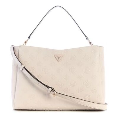Guess sac à main sac à épaule bandoulière Tisha Girlfriend Satchel Stone Logo écru - Publicité Guess sac à main sac à épaule bandoulière Tisha Girlfriend Satchel Stone Logo écru - Publicité