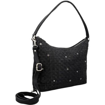 Gusti Leder Gusti Melissa Shopper Sac à main en cuir noir pour femme, Noir , M - Publicité Gusti Leder Gusti Melissa Shopper Sac à main en cuir noir pour femme, Noir , M - Publicité