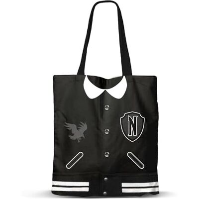 Karactermania Mixte Sac de Courses Shopping Bag Varsity, Noir, Taille unique - Publicité Karactermania Mixte Sac de Courses Shopping Bag Varsity, Noir, Taille unique - Publicité