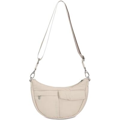 Expatrié Sac Bandoulière Femme Vivy Crescent Crossbody Bag Sac Banane Tissu en Nylon Sac a Main Tendance pour Voyage, Shopping, Quotidiens Petit Sacoche Demi Lune Imperméable - Publicité Expatrié Sac Bandoulière Femme Vivy Crescent Crossbody Bag Sac Banane Tissu en Nylon Sac a Main Tendance pour Voyage, Shopping, Quotidiens Petit Sacoche Demi Lune Imperméable - Publicité