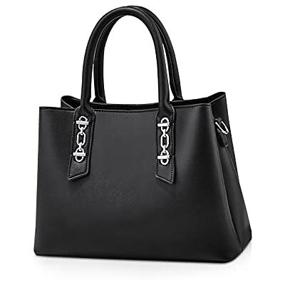 NICOLE & DORIS Sac Bandoulière Femme Sac a Mains Pochette en PU Cuir Sac Élégant Sac Fourre Tout Moyen Modèle Sac avec Trois Compartiments Sac Carré Sacoche Femme Noir - Publicité NICOLE & DORIS Sac Bandoulière Femme Sac a Mains Pochette en PU Cuir Sac Élégant Sac Fourre Tout Moyen Modèle Sac avec Trois Compartiments Sac Carré Sacoche Femme Noir - Publicité