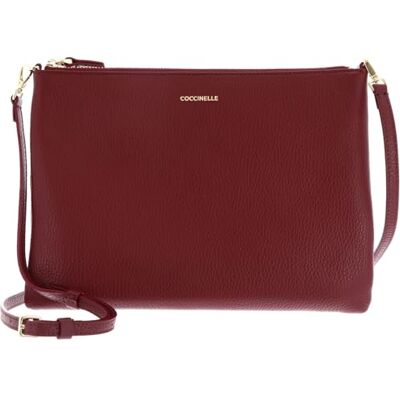 Coccinelle Cuir sac à épaule bandoulière Best Crossbody Bag Ribes framboise - Publicité Coccinelle Cuir sac à épaule bandoulière Best Crossbody Bag Ribes framboise - Publicité