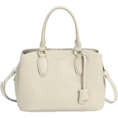 David Jones Sac à Main Femme Cabas Fourre-Tout Cuir PU Porté Epaule Bandoulière Plusieurs Compartiments 3 Poches Tote Ville Travail Elégant Classique Chic Mode Beige - Publicité David Jones Sac à Main Femme Cabas Fourre-Tout Cuir PU Porté Epaule Bandoulière Plusieurs Compartiments 3 Poches Tote Ville Travail Elégant Classique Chic Mode Beige - Publicité