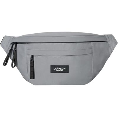 Larkson Sac Banane Femme & Homme Grey Ole Sacoche de Ceinture pour Festival, Voyage & Sport, Petit Sac à Main Fashion, Déperlant - Publicité Larkson Sac Banane Femme & Homme Grey Ole Sacoche de Ceinture pour Festival, Voyage & Sport, Petit Sac à Main Fashion, Déperlant - Publicité