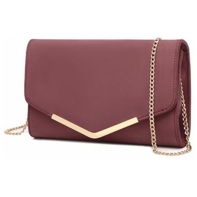 Miss Lulu Femme Pochette et Clutches Soirée, Sac Enveloppe Effet Daim à Chaîne - Publicité Miss Lulu Femme Pochette et Clutches Soirée, Sac Enveloppe Effet Daim à Chaîne - Publicité