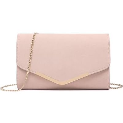 Miss Lulu Sac à Bandoulière de Soirée Pochette Sac à Main avec Chaîne pour Femme - Publicité Miss Lulu Sac à Bandoulière de Soirée Pochette Sac à Main avec Chaîne pour Femme - Publicité