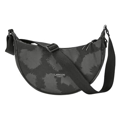 LARKSON Sac Bandoulière Femme & Homme Gris Solveig Small Sac bandoulière style demi-lune, sac à épaule demi-rond, design moon bag, résistant à l'eau - Publicité LARKSON Sac Bandoulière Femme & Homme Gris Solveig Small Sac bandoulière style demi-lune, sac à épaule demi-rond, design moon bag, résistant à l'eau - Publicité