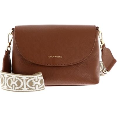 Coccinelle Cuir sac à épaule bandoulière Paulina Mini Crossbody Bag Cognac brun - Publicité Coccinelle Cuir sac à épaule bandoulière Paulina Mini Crossbody Bag Cognac brun - Publicité