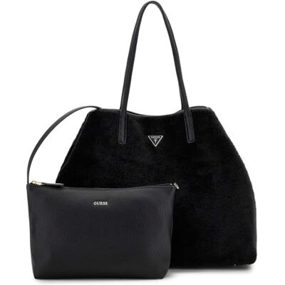 Guess sac shopper Victtoria 2 in 1 Tote Black noir - Publicité Guess sac shopper Victtoria 2 in 1 Tote Black noir - Publicité