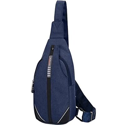 Waterfly Sac de Poitrine Antivol Homme et Femme Sac Bandoulière Bleu foncé - Publicité Waterfly Sac de Poitrine Antivol Homme et Femme Sac Bandoulière Bleu foncé - Publicité