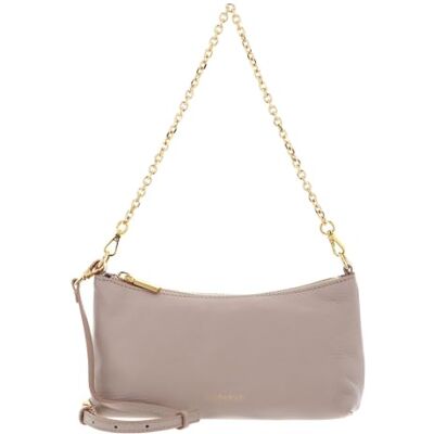 Coccinelle Cuir sac à épaule bandoulière Aura Mini Bag Grained Leather Rosette beige - Publicité Coccinelle Cuir sac à épaule bandoulière Aura Mini Bag Grained Leather Rosette beige - Publicité