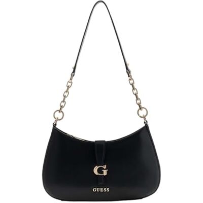 Guess sac à épaule Carrie Top Zip Shoulder Bag Black noir - Publicité Guess sac à épaule Carrie Top Zip Shoulder Bag Black noir - Publicité