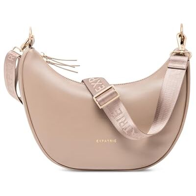 Expatrié Sac Bandoulière Femmes Lea Medium Half Moon Bag Sac Banane avec Sangle Réglable Sacoche Demi Lune en Cuir Végétalien Imperméable - Publicité Expatrié Sac Bandoulière Femmes Lea Medium Half Moon Bag Sac Banane avec Sangle Réglable Sacoche Demi Lune en Cuir Végétalien Imperméable - Publicité