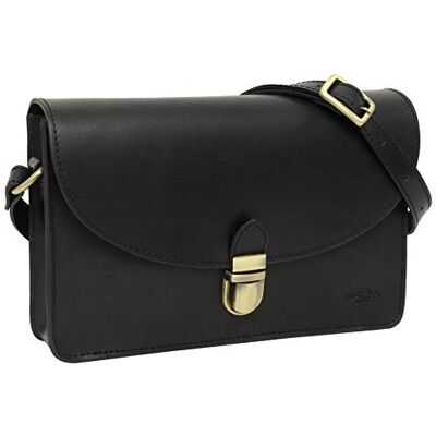 Gusti Leder Gusti Sac Zoey à bandoulière Sac à main Sac en cuir Vintage Noir cuir - Publicité Gusti Leder Gusti Sac Zoey à bandoulière Sac à main Sac en cuir Vintage Noir cuir - Publicité