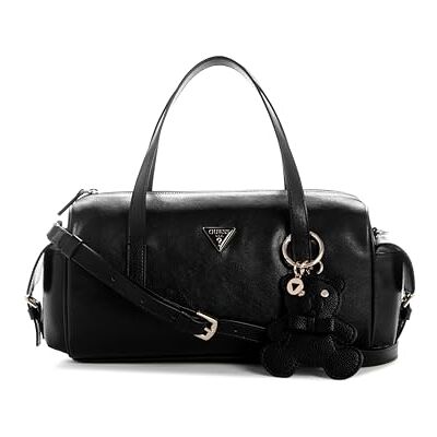 Guess sac à main sac à épaule bandoulière Kassie Box Satchel Black noir - Publicité Guess sac à main sac à épaule bandoulière Kassie Box Satchel Black noir - Publicité