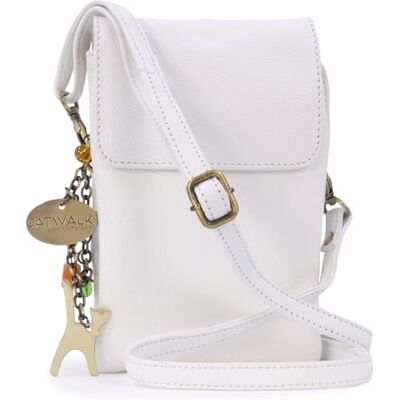 Tigi Collection Handbags Petit Sac Bandoulière Femme en Cuir Pochette Téléphone Portable Sacoche Avec Bandoulière Réglable Blanc - Publicité Tigi Collection Handbags Petit Sac Bandoulière Femme en Cuir Pochette Téléphone Portable Sacoche Avec Bandoulière Réglable Blanc - Publicité