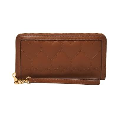 Fossil Logan Leather or Polyurethane Zip Clutch Wallet for Women - Publicité Fossil Logan Leather or Polyurethane Zip Clutch Wallet for Women - Publicité
