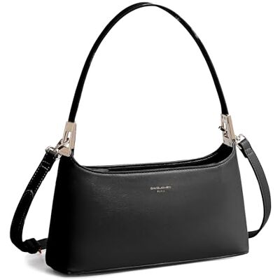 David Jones Sac Porté Epaule Femme Sac à Main Porté Sous Epaule Bras Sac Bandoulière Similicuir PU Rigide Sac de Ville Mode Tendance Elegant pour Téléphone Portefeuille Noir - Publicité David Jones Sac Porté Epaule Femme Sac à Main Porté Sous Epaule Bras Sac Bandoulière Similicuir PU Rigide Sac de Ville Mode Tendance Elegant pour Téléphone Portefeuille Noir - Publicité