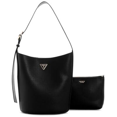 Guess sac à épaule sac d’accessoires Meridian II Bucket Bag Black noir - Publicité Guess sac à épaule sac d’accessoires Meridian II Bucket Bag Black noir - Publicité