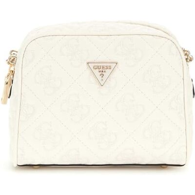 Guess Adelasia Crossbody Camera Bag Creme White - Publicité Guess Adelasia Crossbody Camera Bag Creme White - Publicité