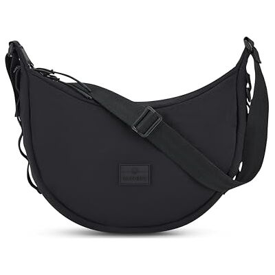 Johnny Urban Sac Bandoulière Femme & Homme Noir Kaia Medium Puffer Moon Bag Sac Banane en Nylon Sacoche Demi Lune Imperméable - Publicité Johnny Urban Sac Bandoulière Femme & Homme Noir Kaia Medium Puffer Moon Bag Sac Banane en Nylon Sacoche Demi Lune Imperméable - Publicité