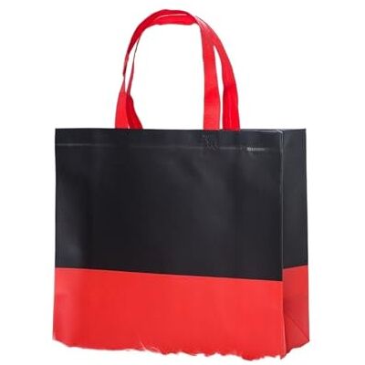 YGMNQAL Sac de courses réutilisable for femmes et hommes, grand fourre-tout pliable, sacs d'épicerie, à main rangement pratiques, sac en Patchwork(Red,27x32x11cm) - Publicité YGMNQAL Sac de courses réutilisable for femmes et hommes, grand fourre-tout pliable, sacs d'épicerie, à main rangement pratiques, sac en Patchwork(Red,27x32x11cm) - Publicité