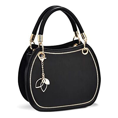NICOLE & DORIS Sac à Main Rond Femme Petit Sac Bandoulière PU Cuir Sac Epaule Mignon Mini Sac Besace Sac Messenger Fille Crossbody Bag Avec Pendentif Noir - Publicité NICOLE & DORIS Sac à Main Rond Femme Petit Sac Bandoulière PU Cuir Sac Epaule Mignon Mini Sac Besace Sac Messenger Fille Crossbody Bag Avec Pendentif Noir - Publicité