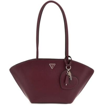 Guess sac à épaule Bolena Shoulder Satchel Bag Wine framboise - Publicité Guess sac à épaule Bolena Shoulder Satchel Bag Wine framboise - Publicité