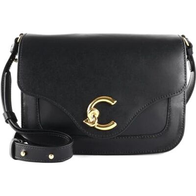 Coccinelle Cuir sac à épaule bandoulière C-Me Calf Crossbody Bag Noir - Publicité Coccinelle Cuir sac à épaule bandoulière C-Me Calf Crossbody Bag Noir - Publicité