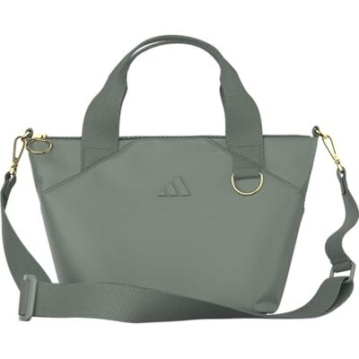 Adidas Mini fourre-tout (5L) Small Compact Durable Travel Crossbody Carry Bag, Premium/Silver Green/Gold Metallic, One Size - Publicité Adidas Mini fourre-tout (5L) Small Compact Durable Travel Crossbody Carry Bag, Premium/Silver Green/Gold Metallic, One Size - Publicité