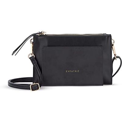 Expatrié Sac Epaule Femme Isabelle Pochette Elégante et Sac à Main Croisé avec Bandoulière Amovible Petit Sac à Main Plat pour Mariage et Fête - Publicité Expatrié Sac Epaule Femme Isabelle Pochette Elégante et Sac à Main Croisé avec Bandoulière Amovible Petit Sac à Main Plat pour Mariage et Fête - Publicité