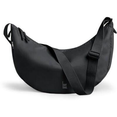 GOT BAG Moon Bag Large Sac Demi-Lune Imperméable Bandoulière Ajustable (black monochrome) - Publicité GOT BAG Moon Bag Large Sac Demi-Lune Imperméable Bandoulière Ajustable (black monochrome) - Publicité