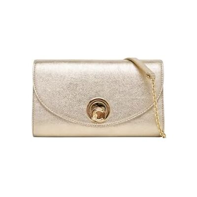 Coccinelle Cuir sac à épaule bandoulière Nikla Smooth Handbag Smooth Leather Pale Gold doré - Publicité Coccinelle Cuir sac à épaule bandoulière Nikla Smooth Handbag Smooth Leather Pale Gold doré - Publicité
