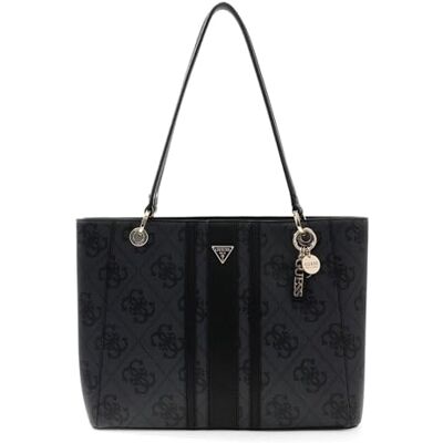 Guess sac à épaule sac shopper Noelle II Tote Coal Logo gris foncé - Publicité Guess sac à épaule sac shopper Noelle II Tote Coal Logo gris foncé - Publicité