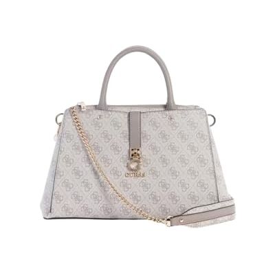 Guess Femme Zamira Luxury Satchel Cartable, Logo Taupe foncé, Taille Unique - Publicité Guess Femme Zamira Luxury Satchel Cartable, Logo Taupe foncé, Taille Unique - Publicité