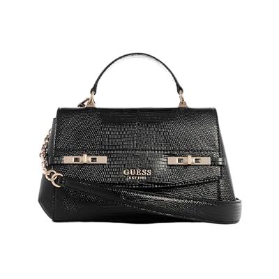 Guess sac à épaule bandoulière sac à main Melinda Top Handle Flap Bag Black noir - Publicité Guess sac à épaule bandoulière sac à main Melinda Top Handle Flap Bag Black noir - Publicité