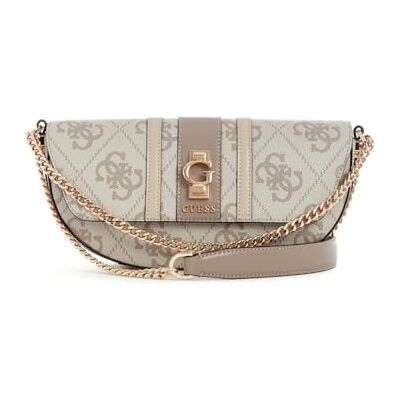 Guess sac à épaule bandoulière Erenia Convertible Crossbody Flap Dark Taupe Logo blanc - Publicité Guess sac à épaule bandoulière Erenia Convertible Crossbody Flap Dark Taupe Logo blanc - Publicité