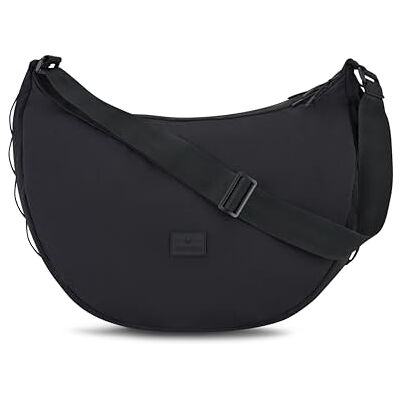 Johnny Urban Sac Bandoulière Femme & Homme Noir Kaia XL Puffer Moon Bag Sac Banane en Nylon Sacoche Demi Lune Imperméable - Publicité Johnny Urban Sac Bandoulière Femme & Homme Noir Kaia XL Puffer Moon Bag Sac Banane en Nylon Sacoche Demi Lune Imperméable - Publicité