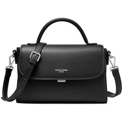 David Jones Sac Bandoulière Femme Sac à Main Rabat Simili Cuir PU Porté Epaule Besace Forme Cartable Taille Moyenne Sac de Ville Tendance Shopping Elégant Mode Noir - Publicité David Jones Sac Bandoulière Femme Sac à Main Rabat Simili Cuir PU Porté Epaule Besace Forme Cartable Taille Moyenne Sac de Ville Tendance Shopping Elégant Mode Noir - Publicité