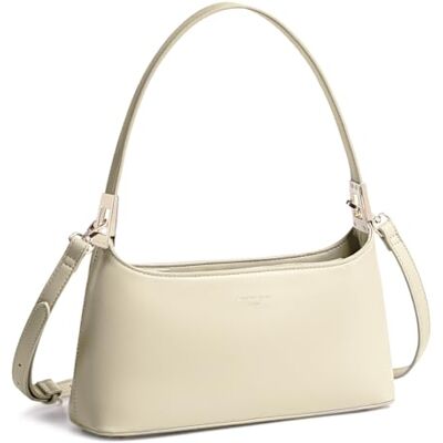 David Jones Sac Porté Epaule Femme Sac à Main Porté Sous Epaule Bras Sac Bandoulière Similicuir PU Rigide Sac de Ville Mode Tendance Elegant pour Téléphone Portefeuille Beige - Publicité David Jones Sac Porté Epaule Femme Sac à Main Porté Sous Epaule Bras Sac Bandoulière Similicuir PU Rigide Sac de Ville Mode Tendance Elegant pour Téléphone Portefeuille Beige - Publicité