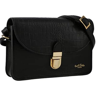 Gusti Leder Gusti Sac Sandy à main Sac à bandoulière Femmes Vintage Noir Cuir - Publicité Gusti Leder Gusti Sac Sandy à main Sac à bandoulière Femmes Vintage Noir Cuir - Publicité