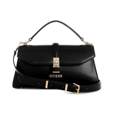 Guess Queensland Top Handle Flap Bag Black - Publicité Guess Queensland Top Handle Flap Bag Black - Publicité