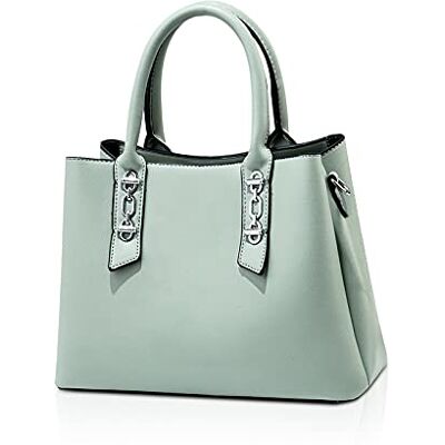 NICOLE & DORIS Sac Bandoulière Femme Sac a Mains Pochette en PU Cuir Sac Élégant Sac Fourre Tout Moyen Modèle Sac avec Trois Compartiments Sac Carré Sacoche Femme Menthe Verte - Publicité NICOLE & DORIS Sac Bandoulière Femme Sac a Mains Pochette en PU Cuir Sac Élégant Sac Fourre Tout Moyen Modèle Sac avec Trois Compartiments Sac Carré Sacoche Femme Menthe Verte - Publicité